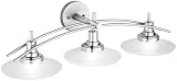 30 Wide Nickel Bathroom Light Fixture