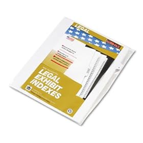 80000 Series Legal Index Dividers, Side Tab, Printed 6, 25/Pack
