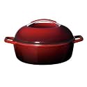 KitchenAid 6.5-qt. Oval Dutch Oven with Lid - Garnet