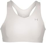 Under Armour 1135 Womens Heat Gear Core Sports Bra - White - Medium