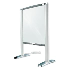 Thermique Freestanding Glass Towel Warmer - White/Chrome