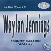 WAYLON JENNINGS Country Karaoke Classics CDG Music CD