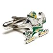 Notre Dame Fighting Leprechaun Cufflinks