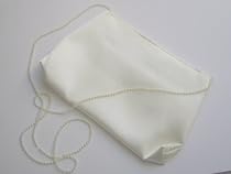 Satintasche/ Brauttasche in creme