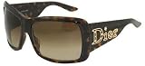 CHRISTIAN DIOR AVENTURA 1/NS 0086 CC OLIVE AMBER FRAME BROWN GRADIENT LENS PLASTIC SUNGLASSES