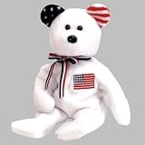 Review Ty  / America White The Bear - Ty Beanie Baby