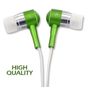 Noise Isolation HQ Metal Earbuds - Green