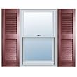 12 x 43 Builders Choice Vinyl Open Louver Window Shutters, w/Shutter
