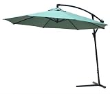 300 cm Ampelschirm Sonnenschirm Regenschirm Schirm mit Kurbel und Ständer