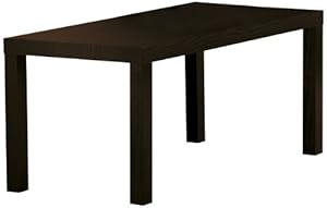 Parson's Coffee Table is Easy to Assemble Compact and Sturdy in Black, Espresso or Natural Wood, by DHP - 3537196