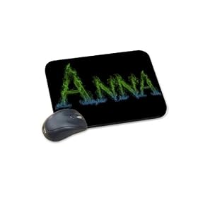 Uniques F�minine "Noms Chauds-Aisha" tapis de souris de 6mm d'�paisseur. Unique Tapis de Souris pour Gamer-Verte.