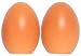 Ceramic Pottery Eggs Salt and Pepper Shakers 2"H Two Sets