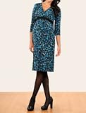 31vdkRcK44L. SL160  Motherhood Maternity: 3/4 Sleeve Ruched Maternity Dress