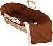 Tadpoles Micro-Suede Moses Basket Set, Choc Brown