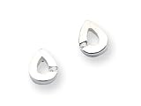 White Ice(tm) Sterling Silver Diamond Earrings