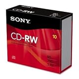 Buy 10CDRW700R CD Rewritable Media - CD-RW - 4x - 700 MB - 10 Pack Slim Jewel Case