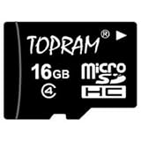 Topram 16GB Class 4 C4 MicroSDHC MicroSD Card with SD Adapter