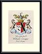 Art Poster Metal Framed Print - Stemma Araldico - Artist: unknown- Poster Size: 15 X 11