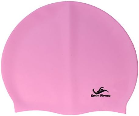 Silicone Swimming Head Cap By Swim Rhyme. Durable Material to Protect Hair From Sun and Chlorine. Comfortable Fit with Inside Grips. Free Nice Zipper Pouch. 90 Days Hassle Free Guarantee. (Pink)