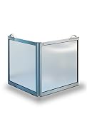 AKW Portable Shower Screen, 2 Panels, 29 1/2 x 29 1/2