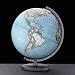 The Early Explorer - 10 1/2 diameter, Non-Illuminated, Blue Ocean, Black Base