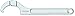 Facom FA-125A.35 - Spanner Wrench - Hook Style, 15 to 35 mm Capacity, Chrome Finish, 168 mm OAL