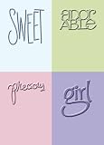 Cuttlebug Embossing Folder: 2x2.75 Girl Words