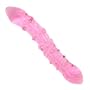 2-Way Pink Glass Dildo