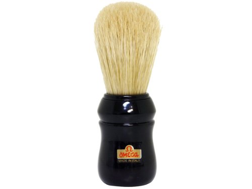 Omega Professional Boar Bristle Black Handle