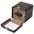Wolf Designs 4525-517 Brown Single Watch Rotator with Cover