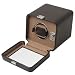 Wolf Designs 4525-517 Brown Single Watch Rotator with Cover