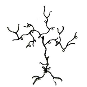 Small Twig Earring Tree Jewelry Rack Silver