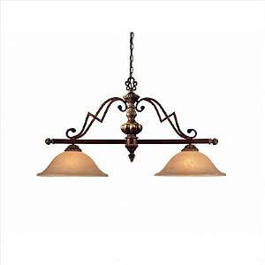 Belcaro Pool Table or Kitchen Island Pendant in Belcaro Walnut by Minka