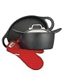 All-Clad Cast Aluminum 5-1/2-Quart Dutch Oven with Two Oven Mitts