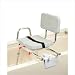 Tub Mount X-Short Transfer Bench with Padded Swivel Seat and Back