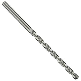 Cleveland 2075 Cobalt Steel Jobbers' Length Drill Bit, Gold Oxide Finish, Round Shank, 135 Degree Notch Point, 4mm (Pack Of 10)