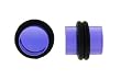 Blue Acrylic Plug, 10g - Sold As Pair