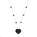 Heart Necklace With 16.00ctw Genuine Emeralds 14K Yellow Gold. Total item weight 6.4g Length 18in