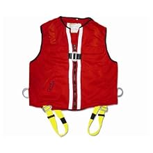 Guardian Fall Protection 02730 Red Mesh Construction Tux Harness, XL