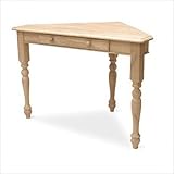 IMAGE OF International Concepts OF-44 Corner Computer Desk, Unfinished