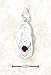Sterling Silver January CZ Birthstone Flip Flop Charm - JewelryWeb