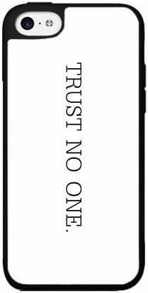 Trust No One - Plastic Phone Case Back Cover (iPhone 5c Black)