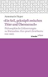 Produkt-Bild: &laquo;Ein Seil, gekn&uuml;pft zwischen Thier und &Uuml;bermensch&raquo;: Philosophische Erl&auml;uterungen zu Nietzsches &laquo;Also sprach Zarathustra&raquo; von 1883