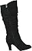 Anna Nb200-04 Women's Winkle Shaft Chunky Heel Boots