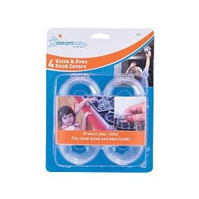 Dreambaby Stove Knob Covers (Pack Of 4, Transparent)