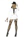White Mobster Costume Gangster Suit Womens Sexy Theatre Costumes Sizes: Large