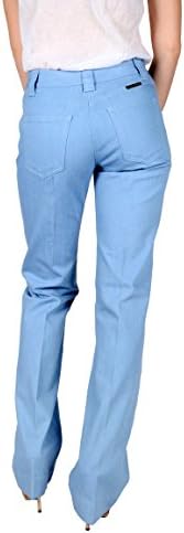 Dolce & Gabbana Women's Straight Leg Denim Jeans Light Blue