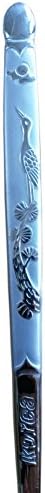5 sets Korean Cutlery Old Pine Tree Crane Carved StainlessSteel Spoon and Chopsticks set