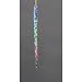 Club Pack of 12 Regal Peacock Glittered Glass Icicle Christmas Ornaments 5.25"