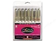 Sakura Pigma Micron/Brush/Graphic Pen Set Blk 8pc